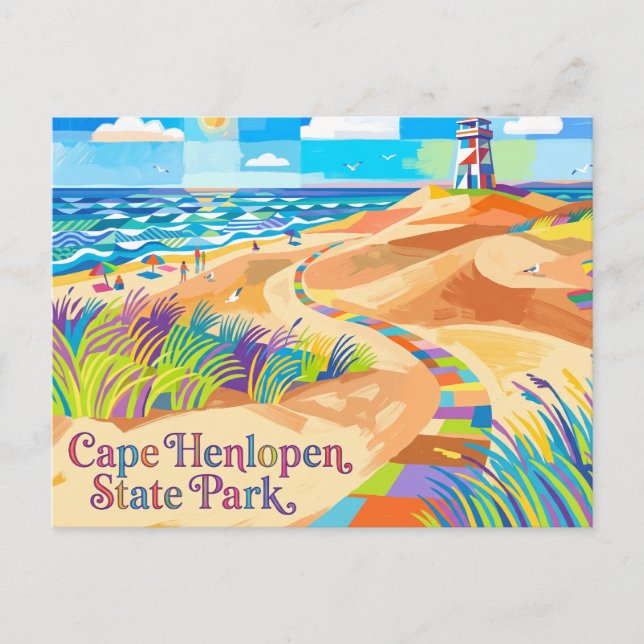 Postal Parque Estatal Cape Henlopen EE. UU. (Anverso)