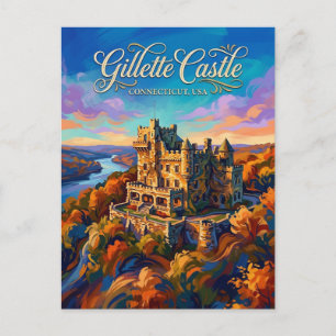 Postal Parque Estatal Castillo Gillette Connecticut