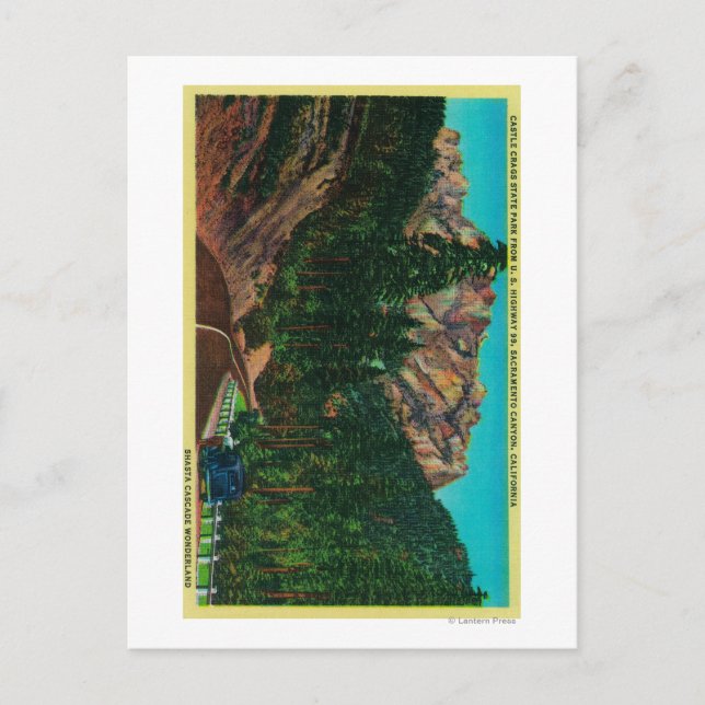 Postal Parque Estatal Castle Crags, de US 99 (Anverso)