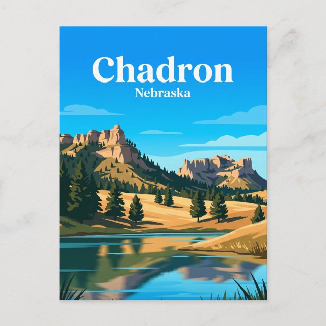 Postal Parque Estatal Chadron EE. UU. (Anverso)