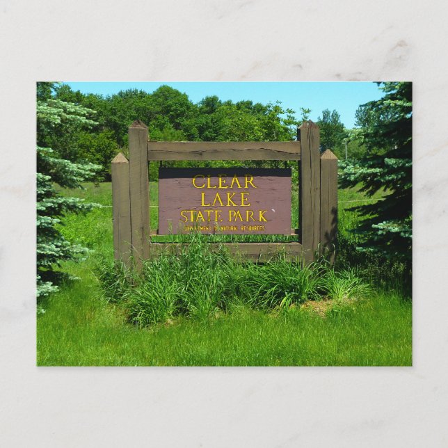 Postal Parque Estatal Clear Lake, Iowa (Anverso)