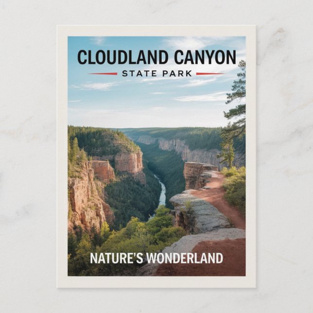 Postal Parque Estatal Cloudland Canyon (Anverso)