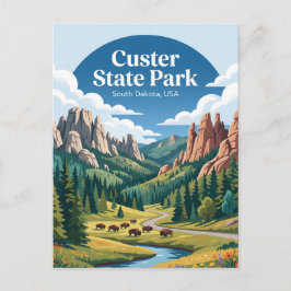 Postal Parque Estatal Custer EE. UU.