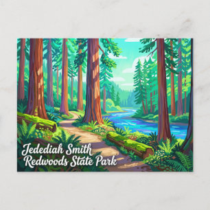 Postal Parque Estatal de Redwoods Jedediah Smith Californ