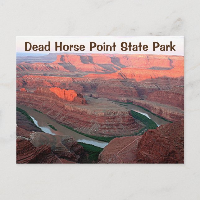 Postal Parque Estatal Dead Horse Point 3, amanecer, Utah (Anverso)