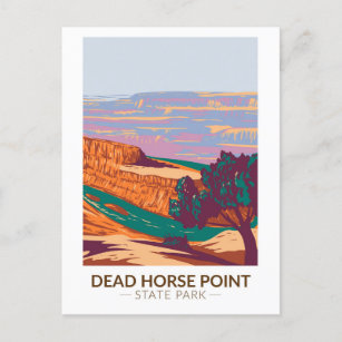 Postal Parque Estatal Dead Horse Point Utah Vintage