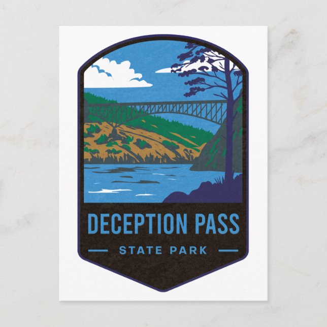 Postal Parque Estatal Deception Pass (Anverso)