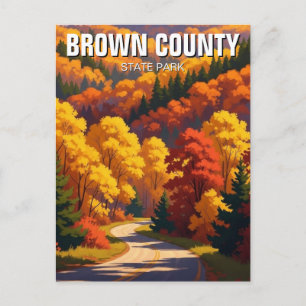 Postal Parque Estatal del Condado Brown de Indiana Viajes