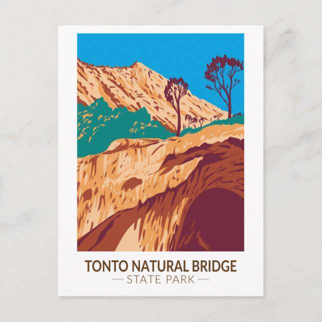 Postal Parque Estatal del Puente Natural Tonto (Anverso)