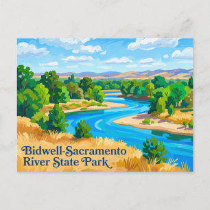 Postal Parque Estatal del Río Sacramento-Bidwell Californ
