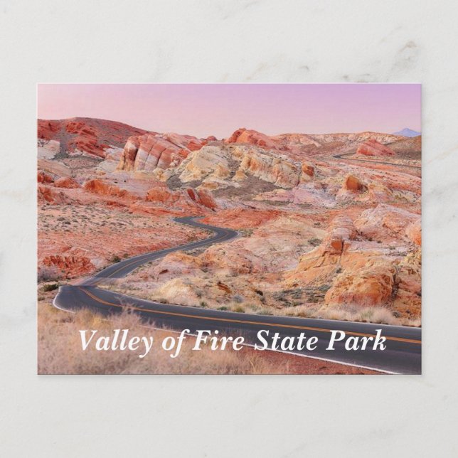 Postal Parque Estatal del Valle del Fuego, Postcard de Ne (Anverso)