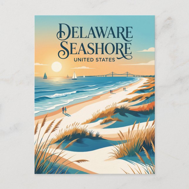 Postal Parque Estatal Delaware Seashore (Anverso)