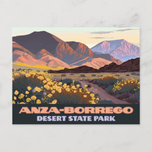 Postal Parque estatal Desierto Anza Borrego California