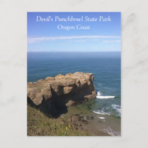 Postal Parque Estatal Devil's Punchbowl, Costa de Oregón
