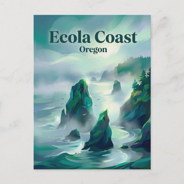 Postal Parque Estatal Ecola Oregon (Anverso)