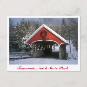 Postal Parque Estatal Flume Covered Bridge Franconia Notc
