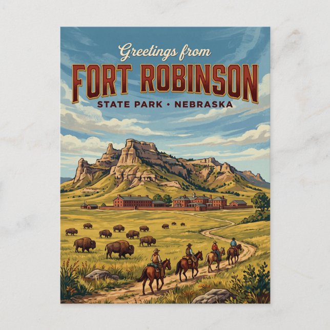 Postal Parque Estatal Fort Robinson EE. UU. (Anverso)
