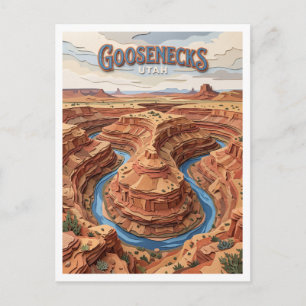 Postal Parque Estatal Goosenecks Mexican Hat Utah