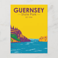 Parque estatal Guernsey Wyoming Vintage