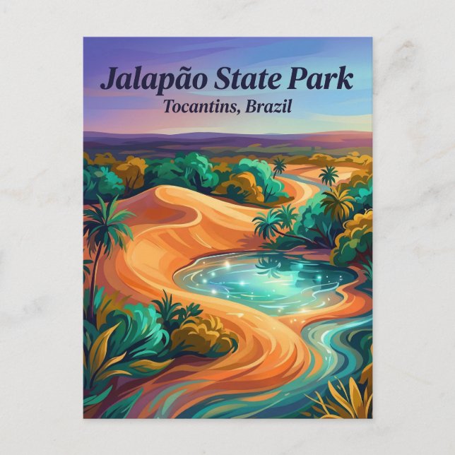 Postal Parque Estatal Jalapão Brasil (Anverso)