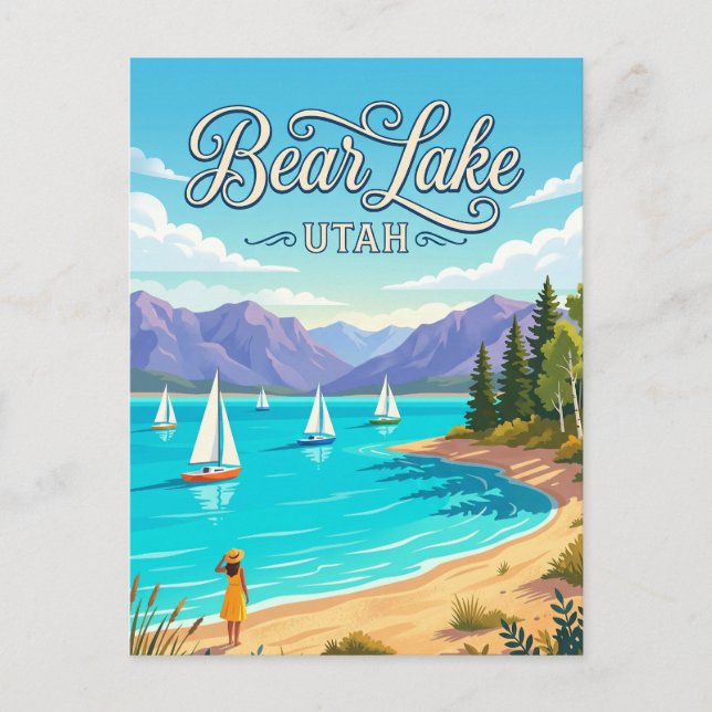 Postal Parque Estatal Lago Bear EE. UU. (Anverso)
