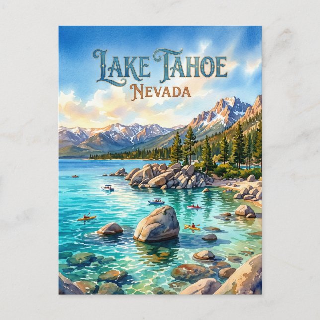 Postal Parque Estatal Lago Tahoe EE. UU. (Anverso)