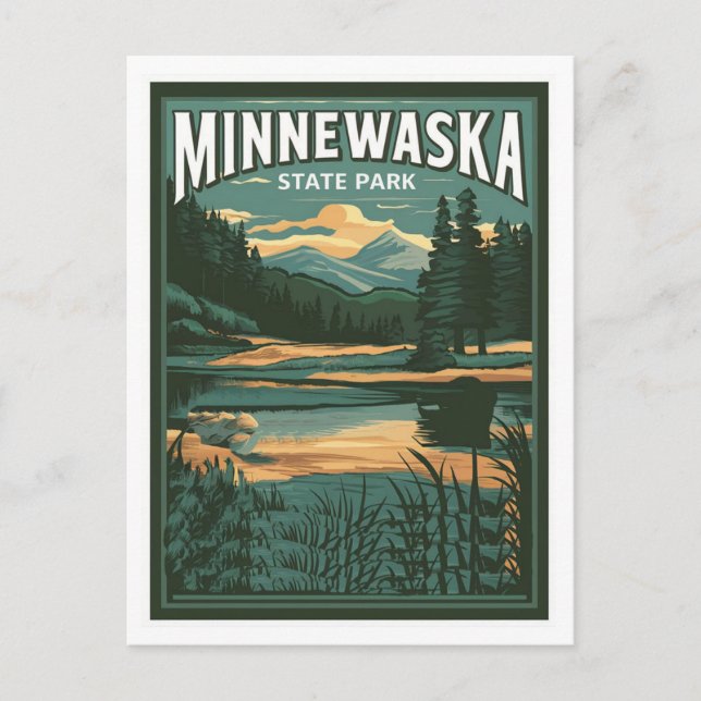 Postal Parque Estatal Lake Minnewaska (Anverso)