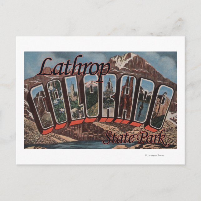 Postal Parque Estatal Lathrop, Colorado (Anverso)