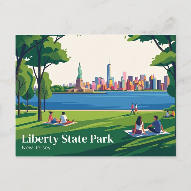 Postal Parque Estatal Liberty USA (Anverso)