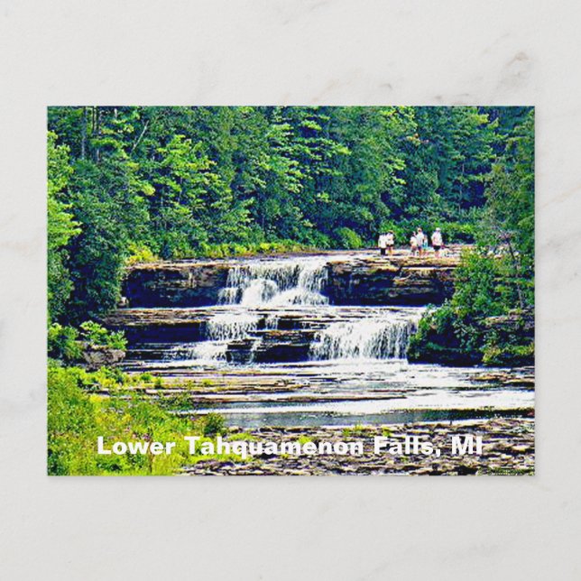 Postal Parque estatal Lower Tahquamenon Falls, Michigan (Anverso)