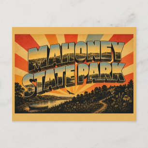 Postal Parque Estatal Mahoney Nebraska River Bluffs Fores
