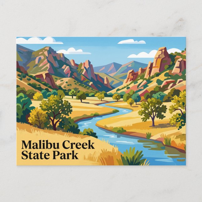 Postal Parque Estatal Malibu Creek California (Anverso)