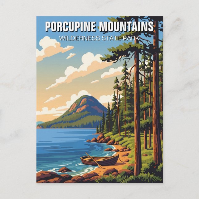Postal Parque estatal Montañas Porcupine Wilderness (Anverso)