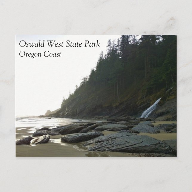 Postal Parque Estatal Oswald West, Costa de Oregón (Anverso)