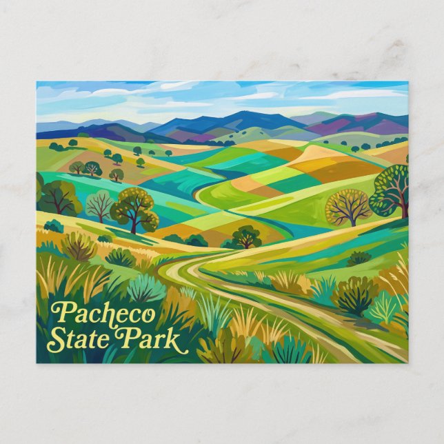 Postal Parque Estatal Pacheco California (Anverso)