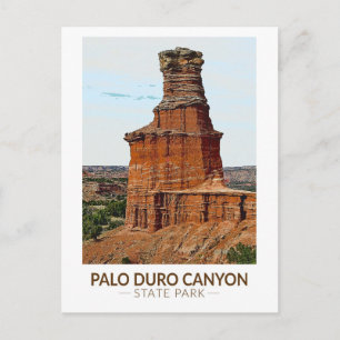Postal Parque Estatal Palo Duro Canyon Arte Texas