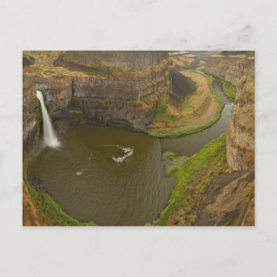 Postal Parque estatal Palouse Falls de 200 pies de altura