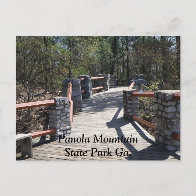 Postal Parque Estatal Panola Mountain Ga. Puente (Anverso)