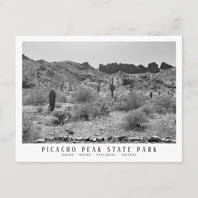 Postal Parque Estatal Picacho Peak Keepsake Arizona (Anverso)