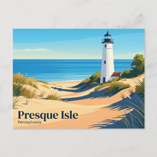 Postal Parque Estatal Presque Isle EE. UU. (Anverso)