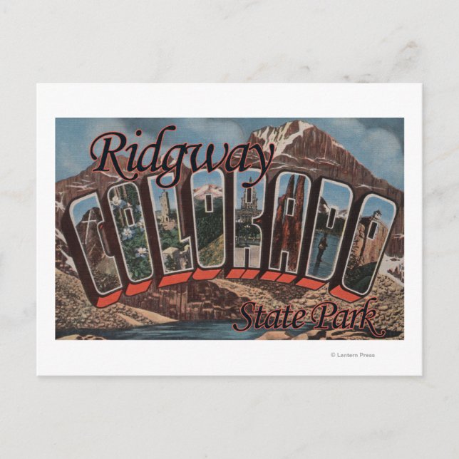 Postal Parque Estatal Ridgway, Colorado (Anverso)