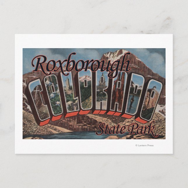 Postal Parque Estatal Roxborough, Colorado (Anverso)