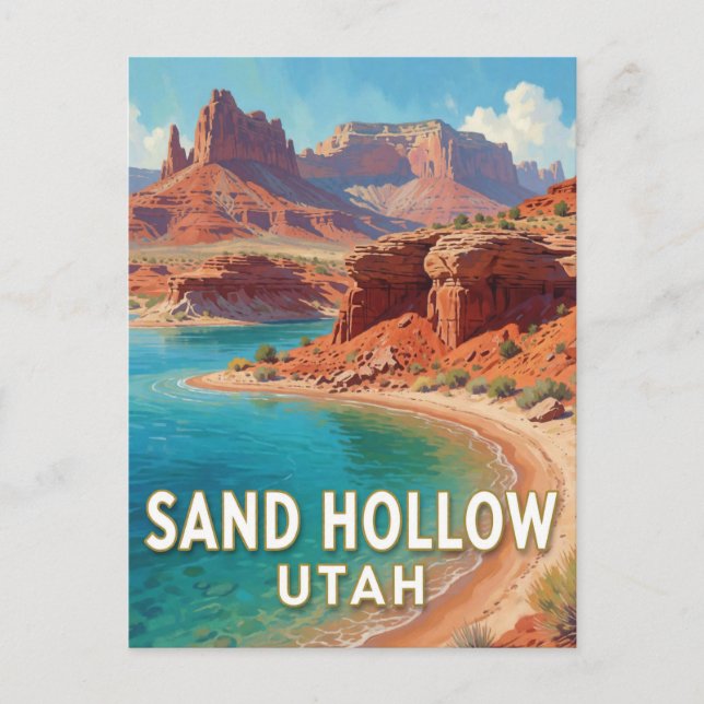 Postal Parque Estatal Sand Hollow (Anverso)