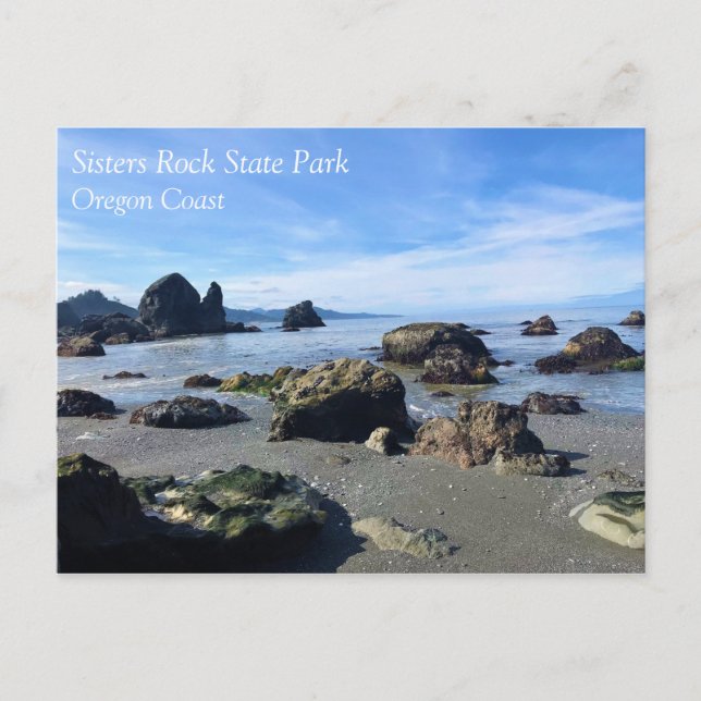 Postal Parque Estatal Sisters Rock, Costa de Oregón (Anverso)