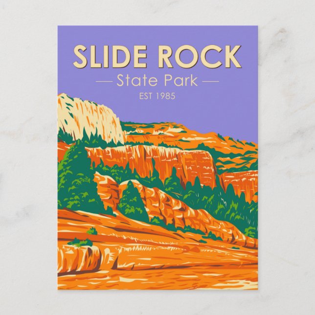 Postal Parque Estatal Slide Rock (Anverso)
