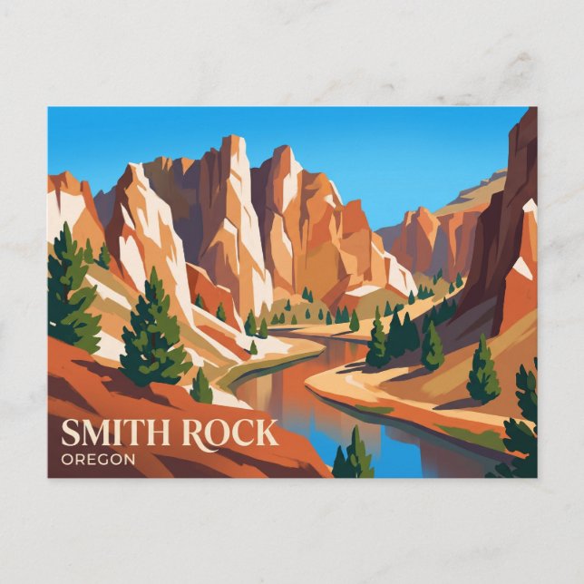 Postal Parque Estatal Smith Rock EE. UU. (Anverso)