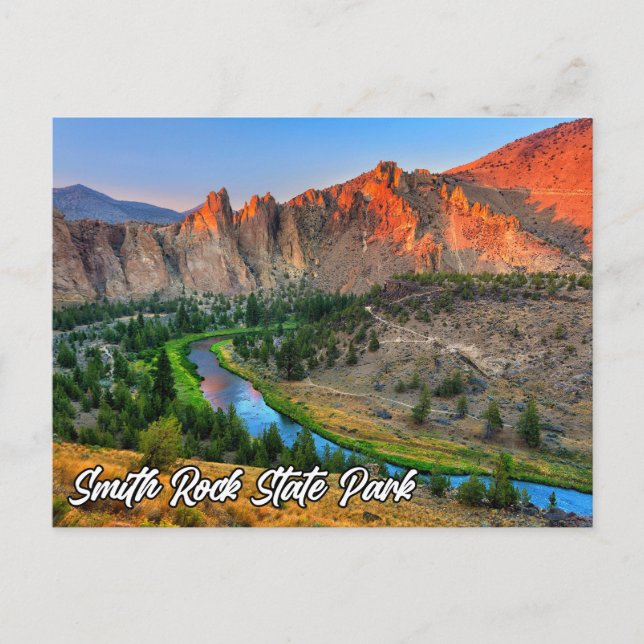Postal Parque Estatal Smith Rock, Oregon, Estados Unidos (Anverso)