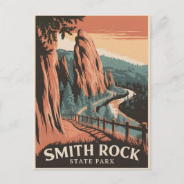 Postal Parque estatal Smith Rock Vintage