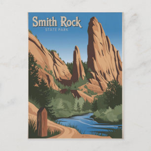 Postal Parque estatal Smith Rock Vintage
