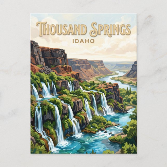 Postal Parque Estatal Thousand Springs Hagerman (Anverso)